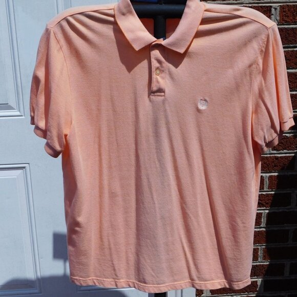 Chaps Other - Chaps by Ralph Lauren Peach Men's Short Sleeve Polo Shirt - Size XL